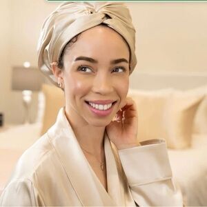 Bliss Ivory Silk Hair Bonnet